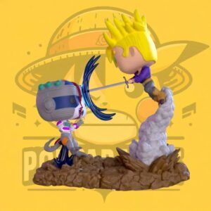 Custom Pop! Dragon Ball Z - Trunks del Futuro vs. Mecha-Freeza